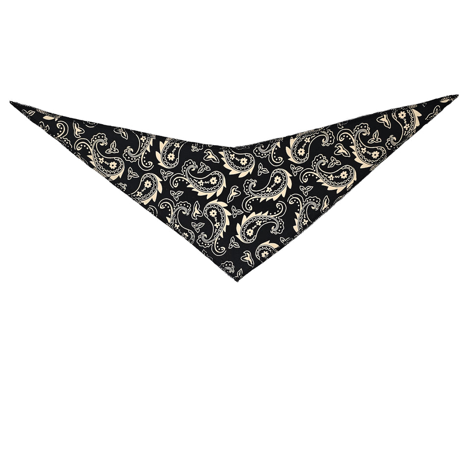 Paisley Tie-On Triangle Dog Bandana | Premium V-Neck Pet Bandana for Grooming, Style & Fashion 100% Cotton S3254