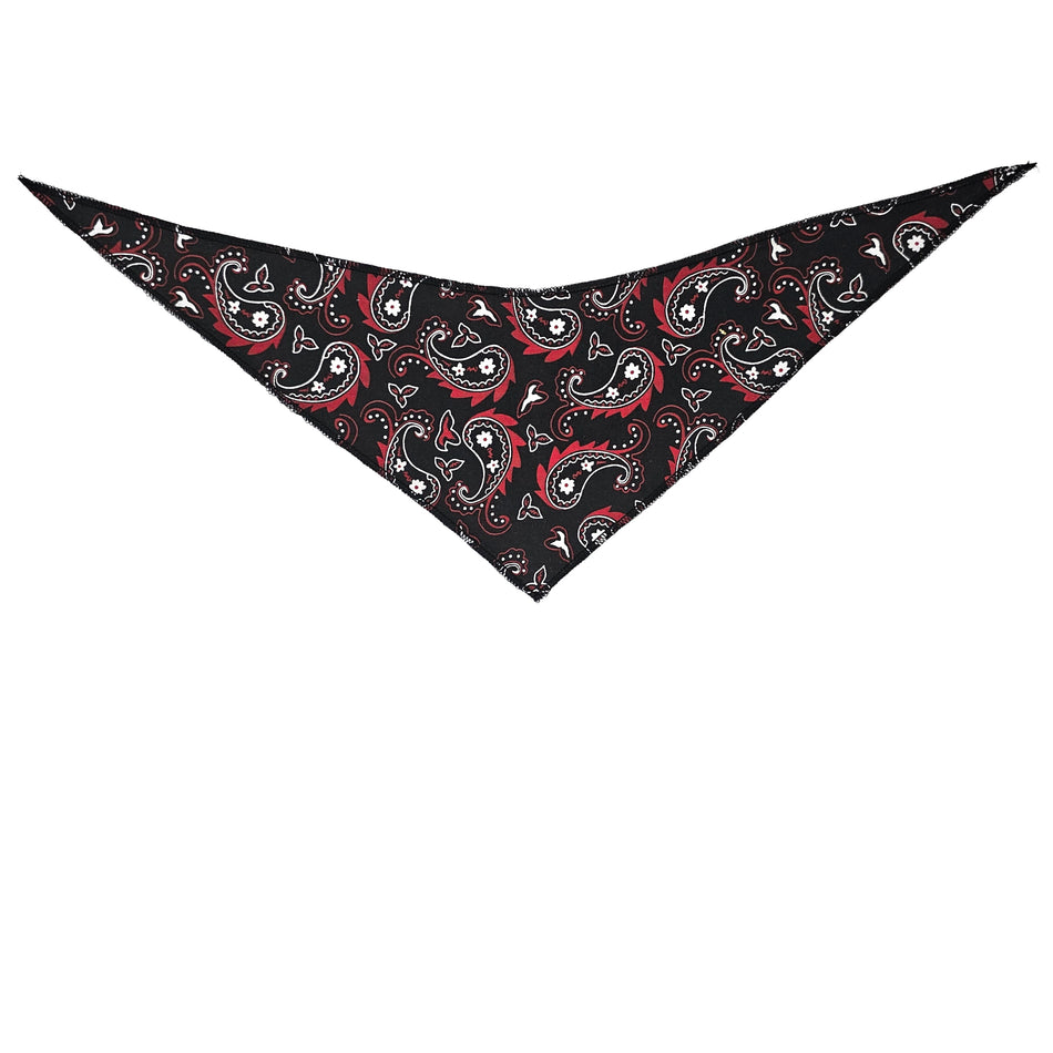 Paisley Tie-On Triangle Dog Bandana | Premium V-Neck Pet Bandana for Grooming, Style & Fashion 100% Cotton S3255
