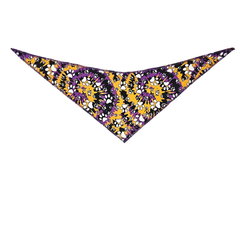 Paws & Bones_Halloween Tie-On Triangle Dog Bandana | Premium V-Neck Pet Bandana for Grooming, Style & Fashion S3259