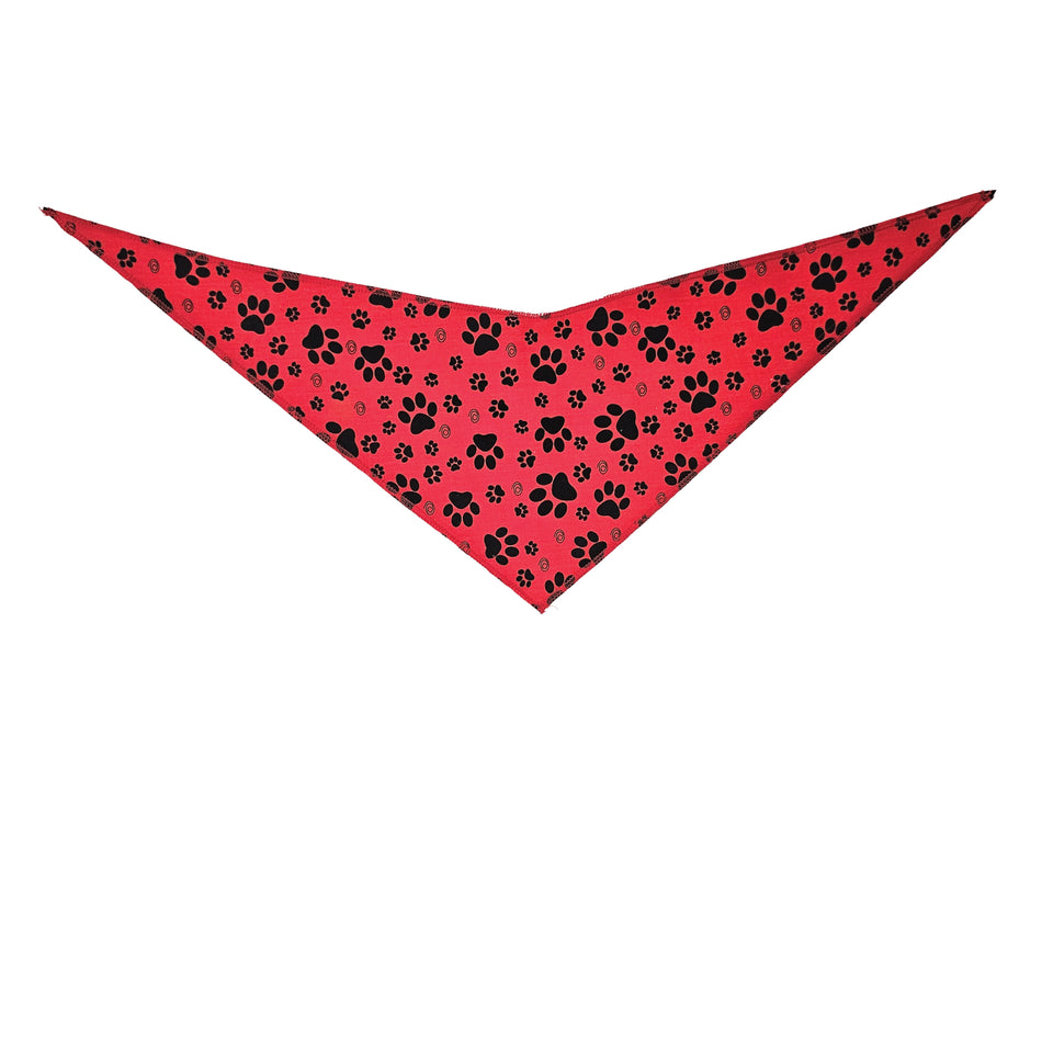 Paws & Bones Tie-On Triangle Dog Bandana | Premium V-Neck Pet Bandana for Grooming, Style & Fashion S3266