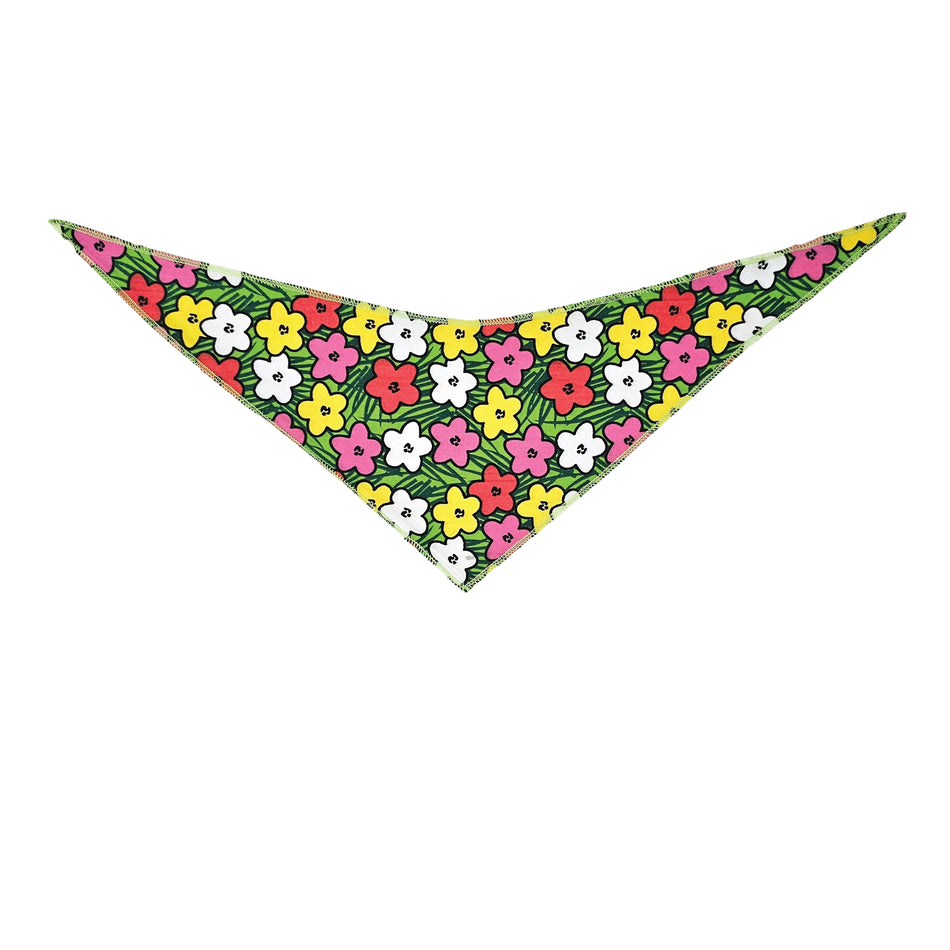 Spring/Summer Tie-On Triangle Dog Bandana | Premium V-Neck Pet Bandana for Grooming, Style & Fashion S3268