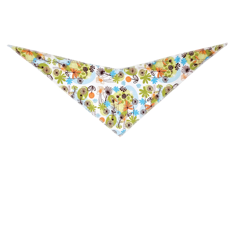 Spring/Summer Tie-On Triangle Dog Bandana | Premium V-Neck Pet Bandana for Grooming, Style & Fashion S3273