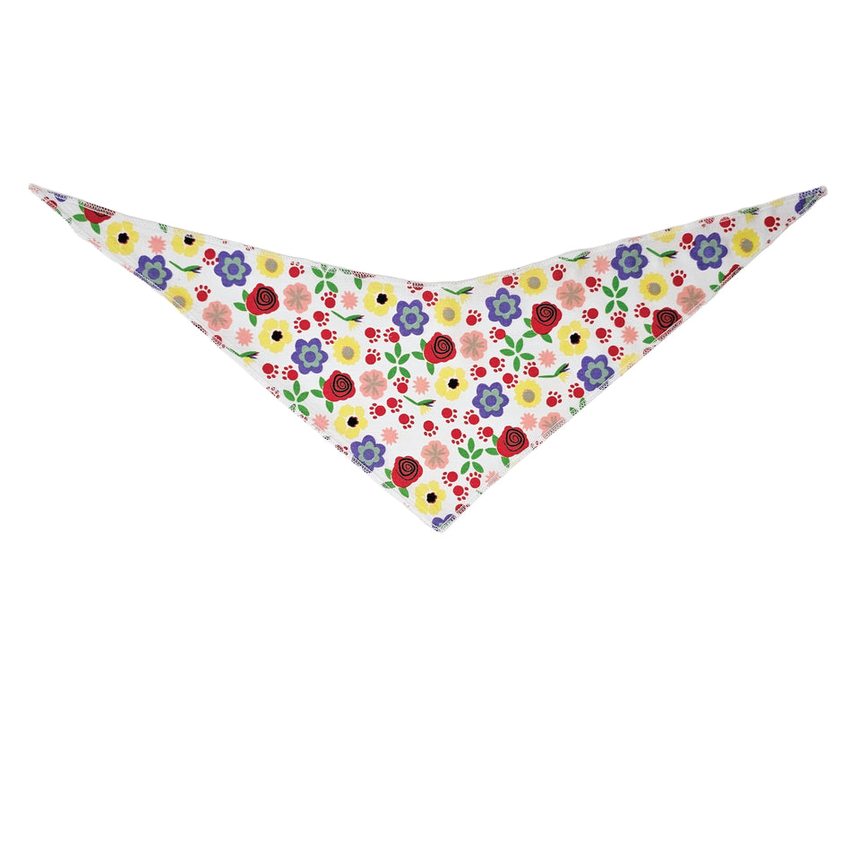 Spring/Summer Tie-On Triangle Dog Bandana | Premium V-Neck Pet Bandana for Grooming, Style & Fashion S3274