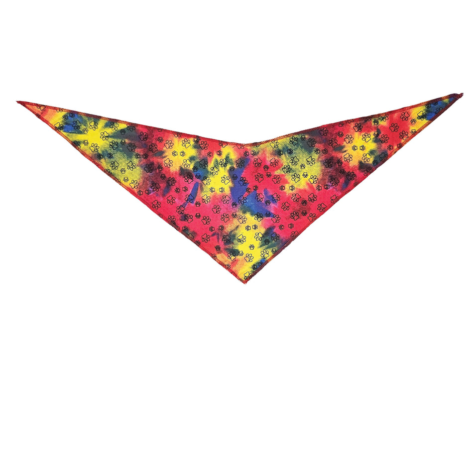 Paws & Bones_Casual Tie-On Triangle Dog Bandana | Premium V-Neck Pet Bandana for Grooming, Style & Fashion S3283
