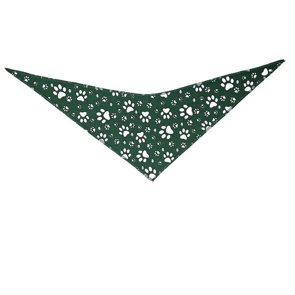 Paws & Bones_Christmas/Winter Tie-On Triangle Dog Bandana | Premium V-Neck Pet Bandana for Grooming, Style & Fashion S3284