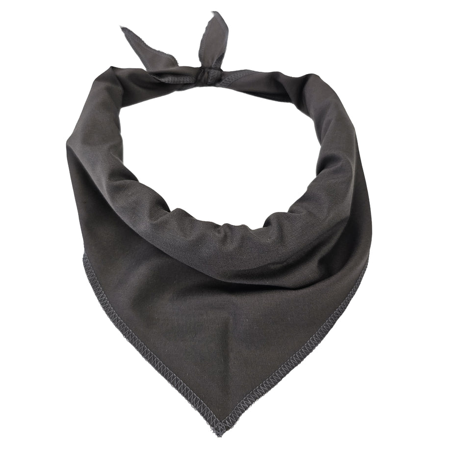 Black Logo Print, Brown Bandana | Tie-On Triangle Dog Bandana | Premium V-Neck Pet Bandana for Grooming, Style & Fashion S3610
