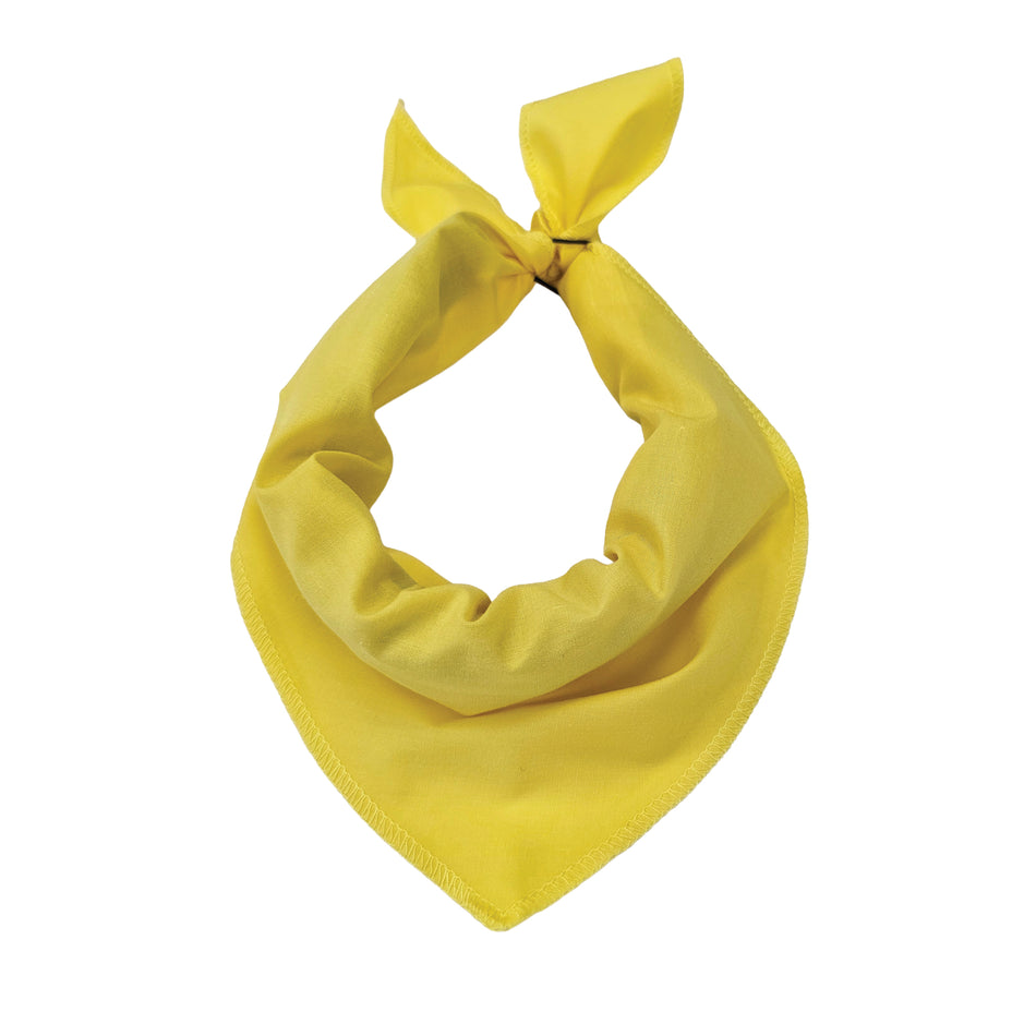 Solid Color Tie-On Triangle Dog Bandana | Premium V-Neck Pet Bandana for Grooming, Style & Fashion S3029