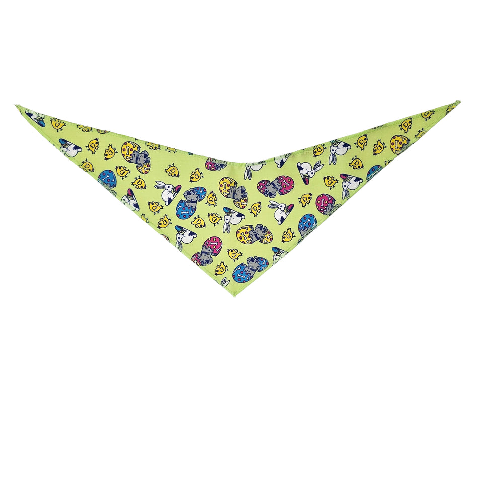 Easter Tie-On Triangle Dog Bandana | Premium V-Neck Pet Bandana for Grooming, Style & Fashion S3038
