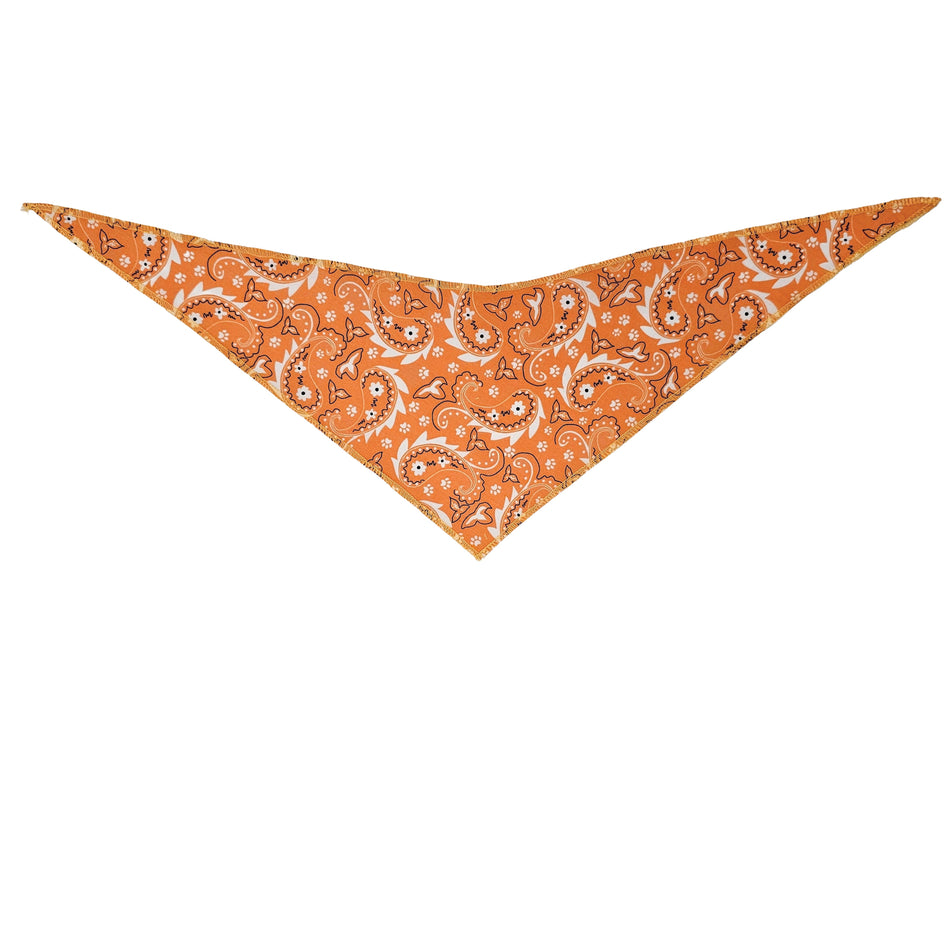 Paisley Tie-On Triangle Dog Bandana | Premium V-Neck Pet Bandana for Grooming, Style & Fashion S3051