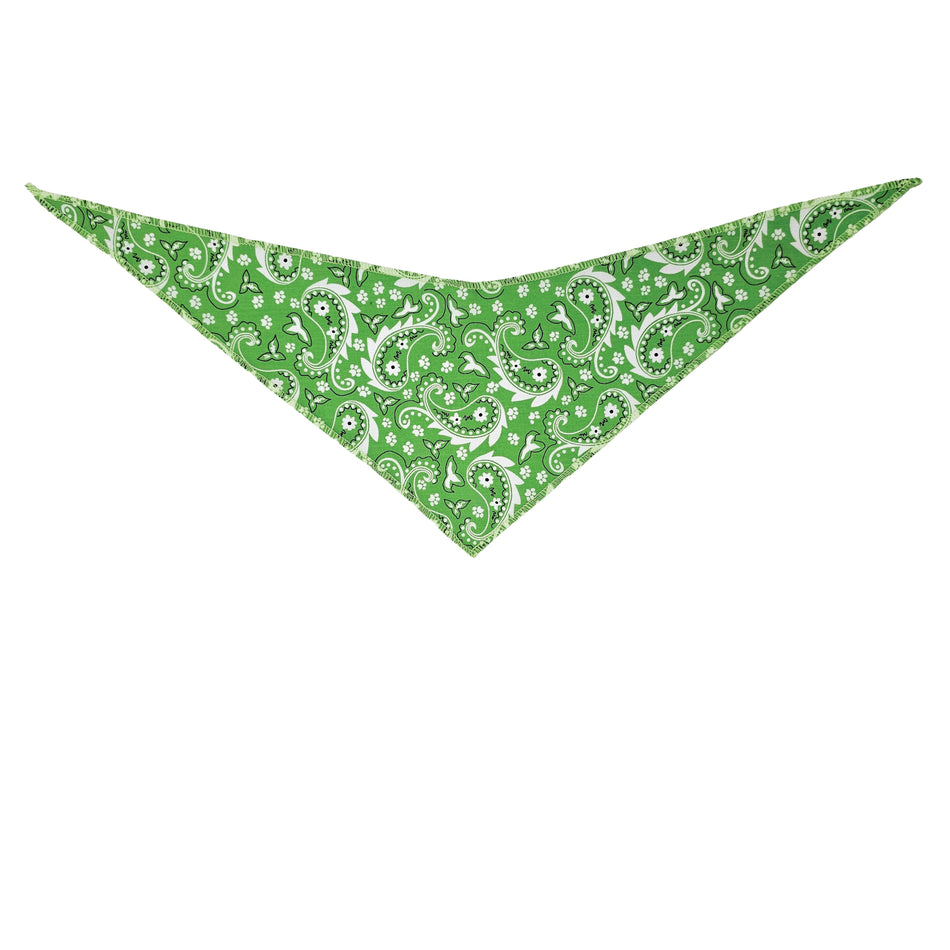 Paisley Tie-On Triangle Dog Bandana | Premium V-Neck Pet Bandana for Grooming, Style & Fashion S3052