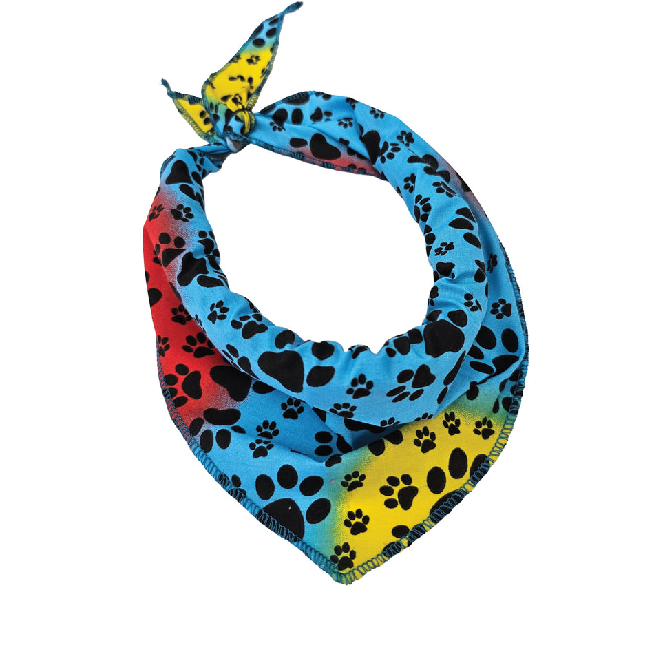 Paws & Bones Tie-On Triangle Dog Bandana | Premium V-Neck Pet Bandana for Grooming, Style & Fashion S3053
