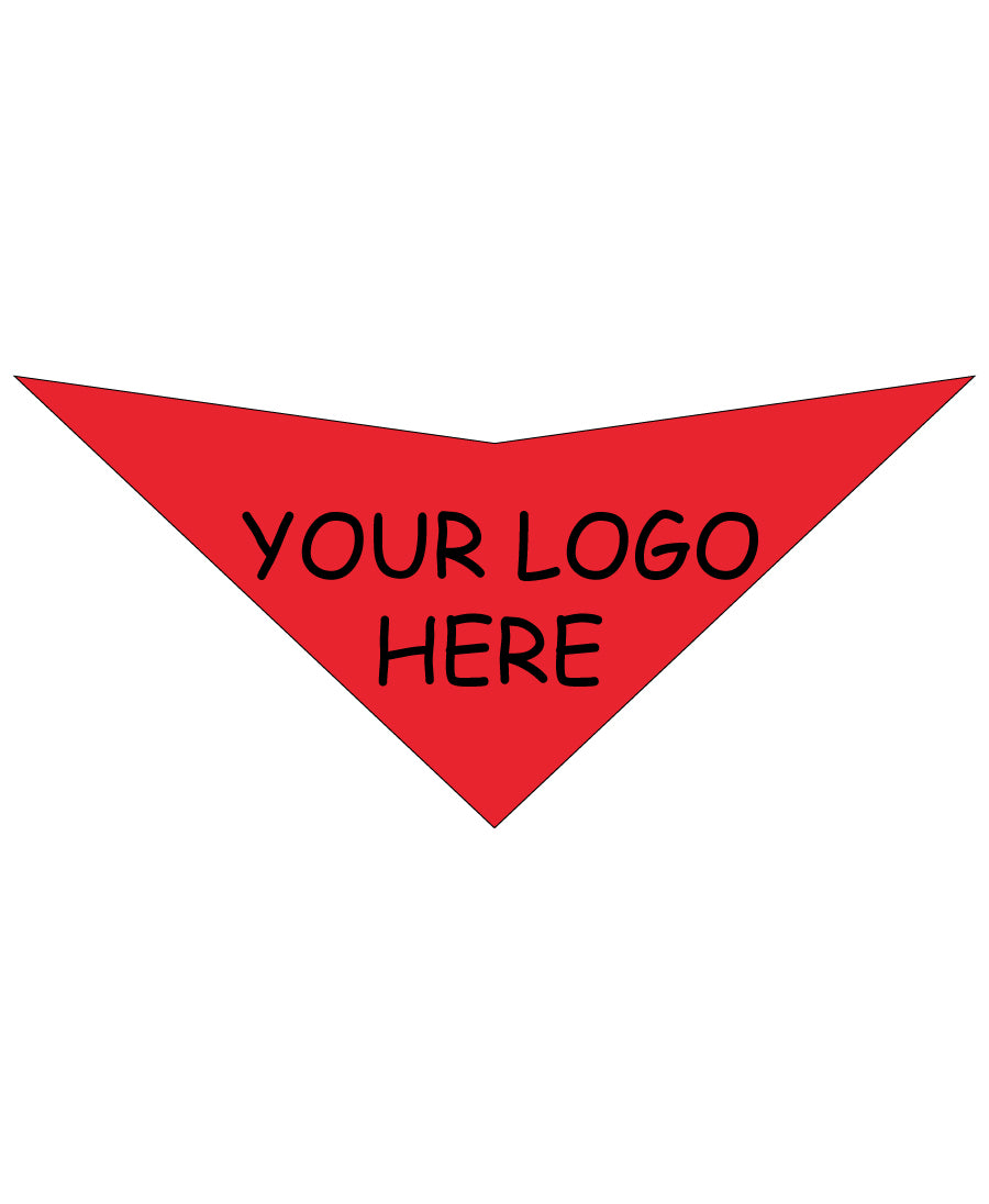 S3602 Black Logo Print, Red Bandana