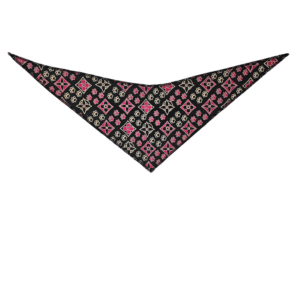 Paws & Bones Tie-On Triangle Dog Bandana | Premium V-Neck Pet Bandana for Grooming, Style & Fashion S3064