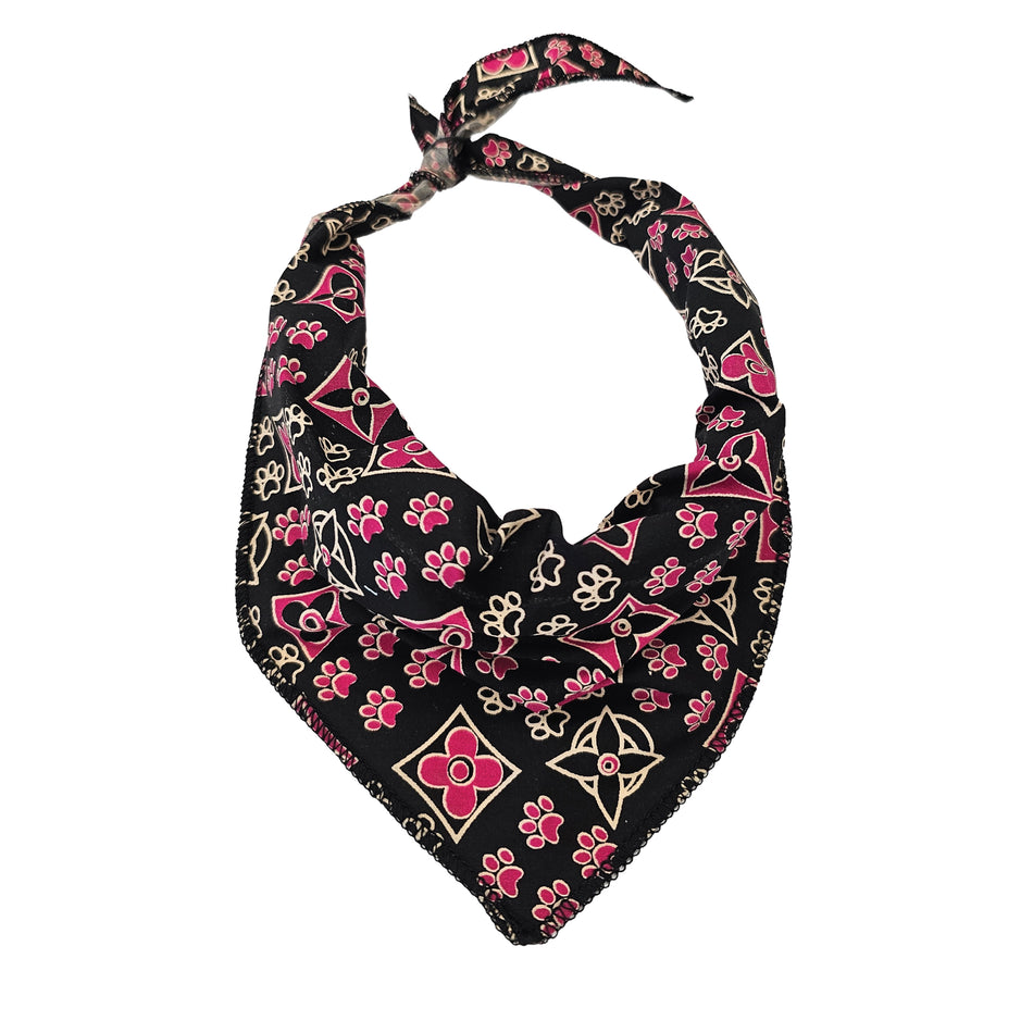 Paws & Bones Tie-On Triangle Dog Bandana | Premium V-Neck Pet Bandana for Grooming, Style & Fashion S3064
