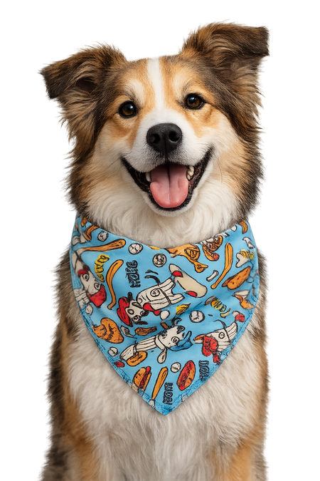 PKS4 60 Assorted DOGGIE Tieback Dog Grooming Bandanas / Groomers Bulk Package