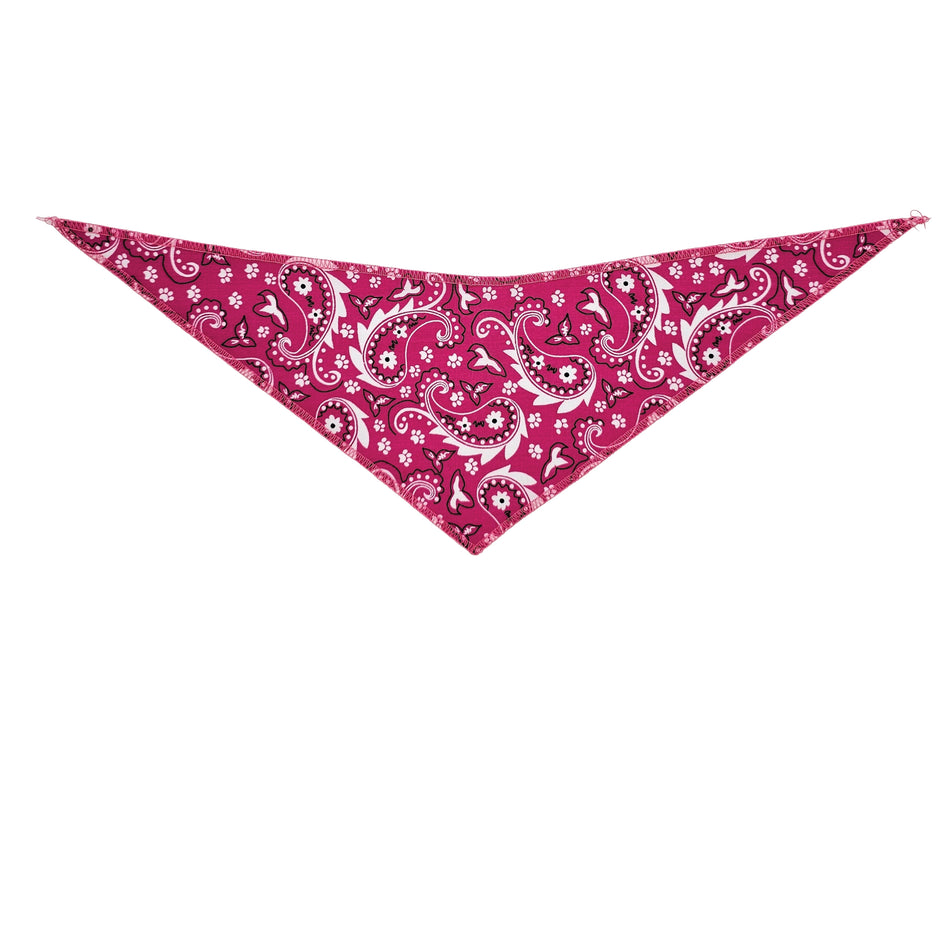 Paisley Tie-On Triangle Dog Bandana | Premium V-Neck Pet Bandana for Grooming, Style & Fashion S3067