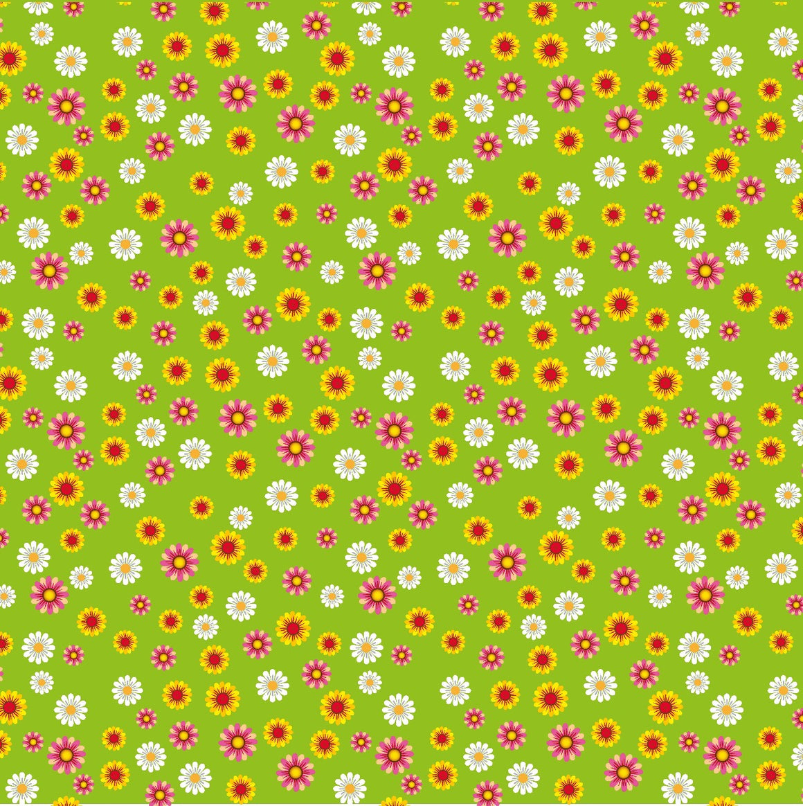 SQ3018 Flowers Bandana Bandana, Green