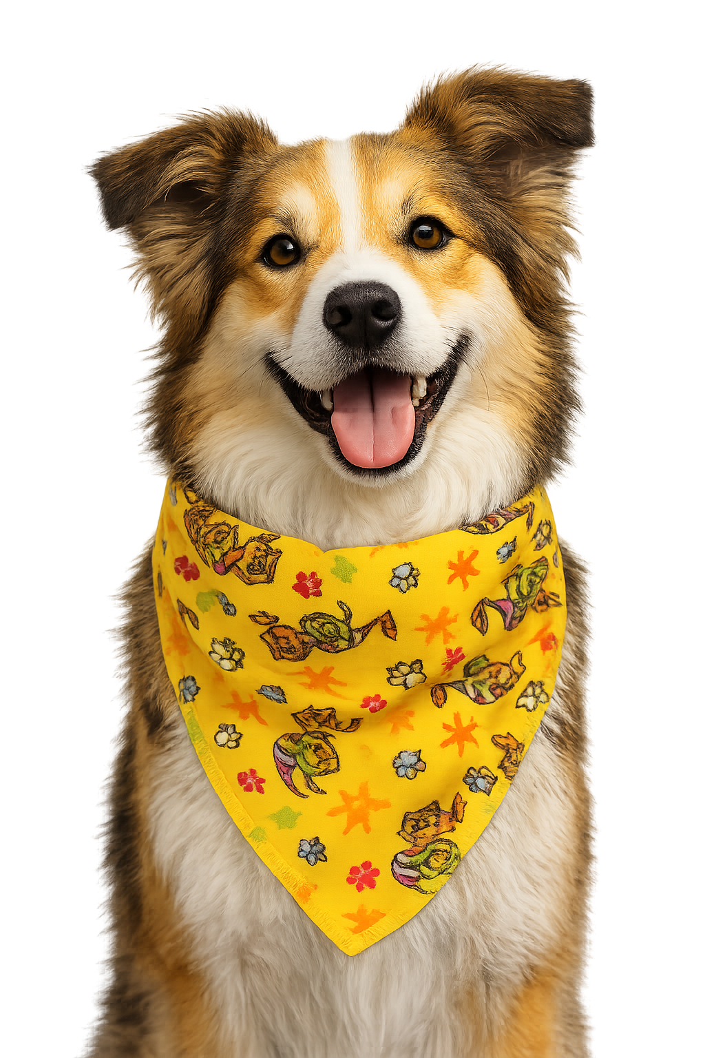 S3072 Summer Doggie Bandana Yellow