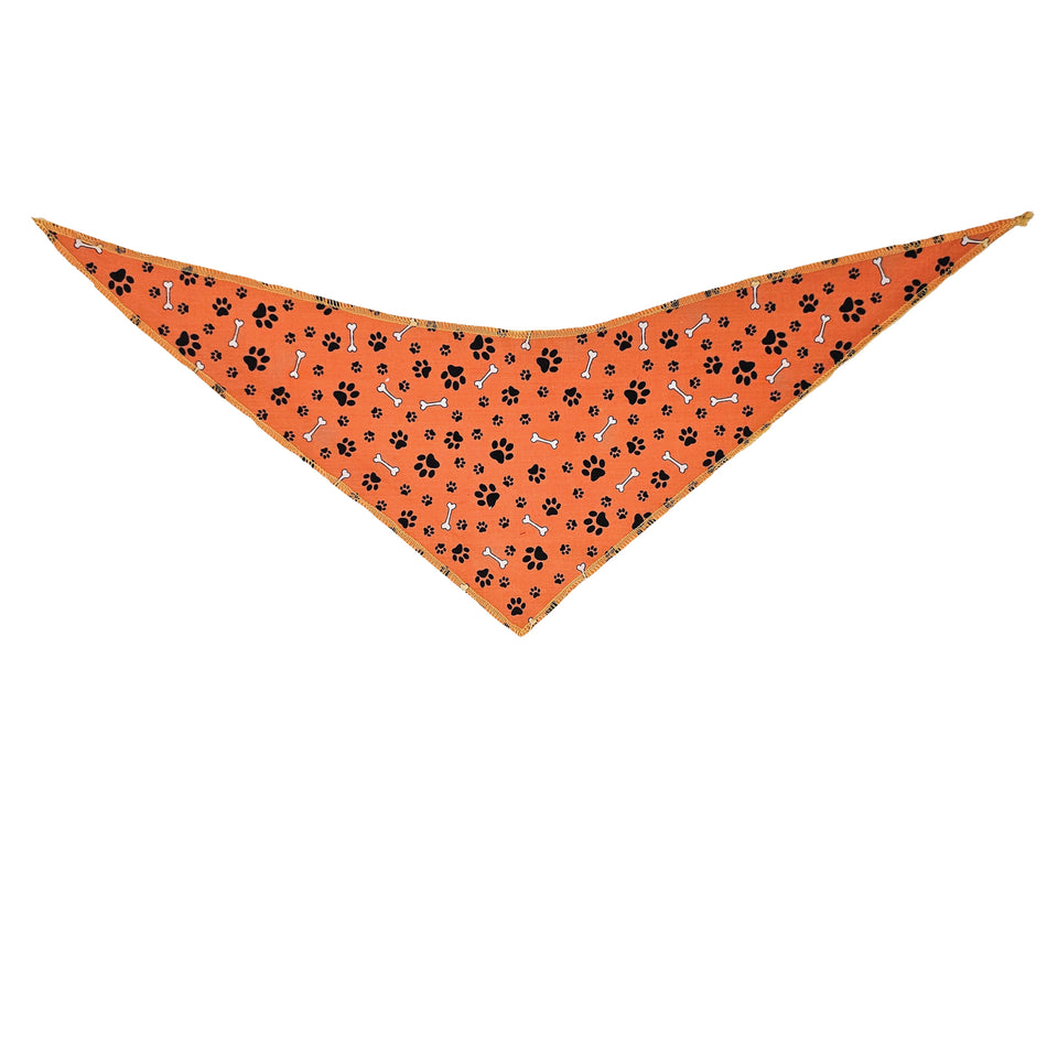 Paws & Bones Tie-On Triangle Dog Bandana | Premium V-Neck Pet Bandana for Grooming, Style & Fashion S3075