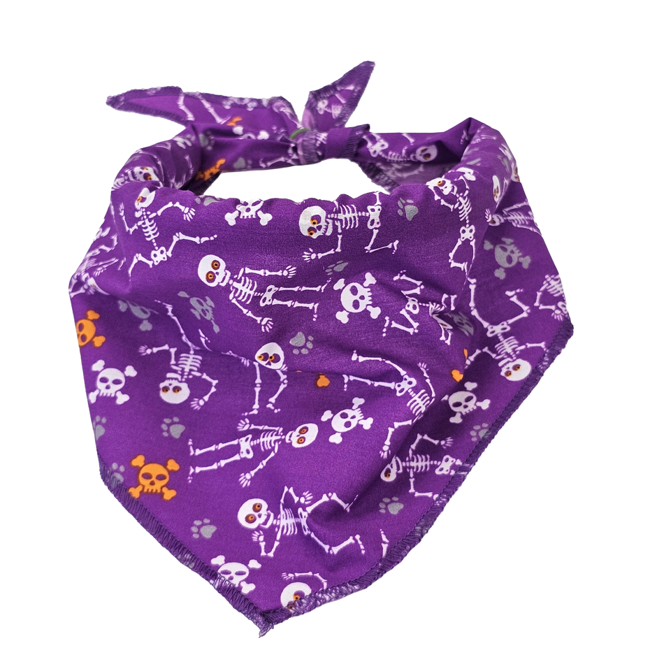 Halloween Tie-On Triangle Dog Bandana | Premium V-Neck Pet Bandana for Grooming, Style & Fashion S3084