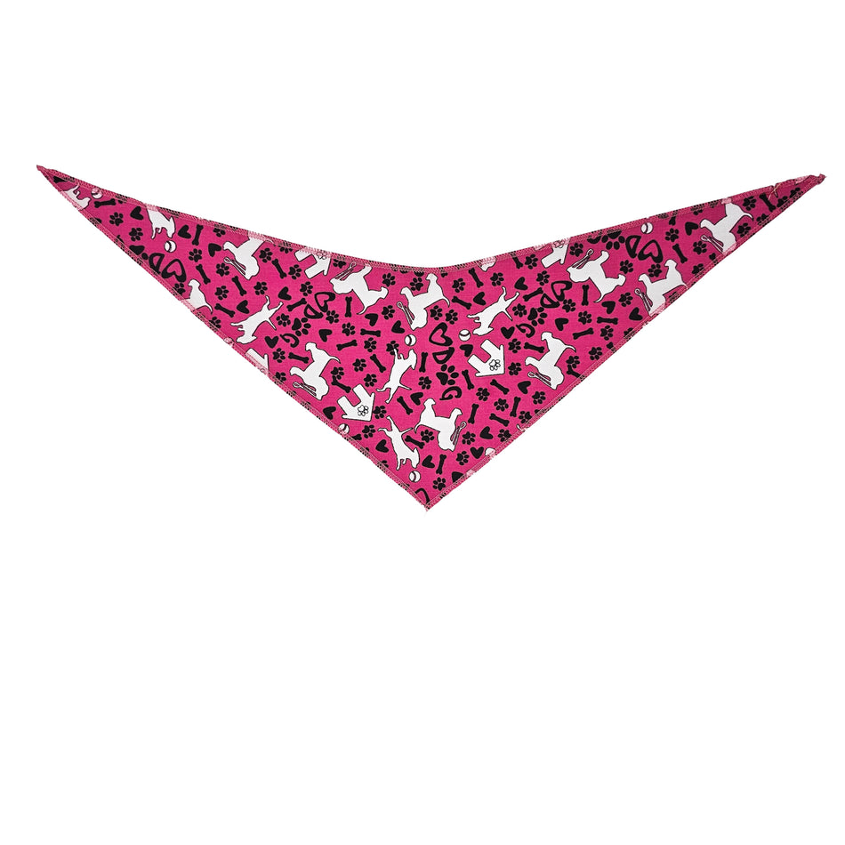 Doggie Tie-On Triangle Dog Bandana | Premium V-Neck Pet Bandana for Grooming, Style & Fashion S3087