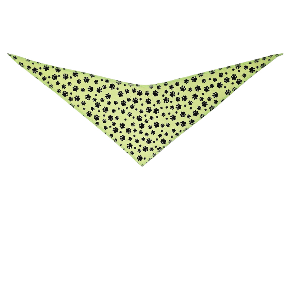 Paws &  Bones Tie-On Triangle Dog Bandana | Premium V-Neck Pet Bandana for Grooming, Style & Fashion S3088