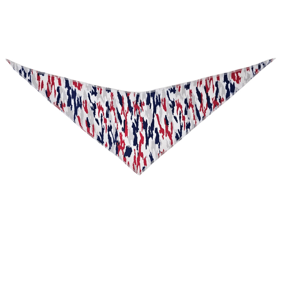 Patriotic/National Day Tie-On Triangle Dog Bandana | Premium V-Neck Pet Bandana for Grooming, Style & Fashion S3009