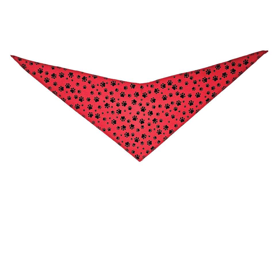 Paws & Bones Tie-On Triangle Dog Bandana | Premium V-Neck Pet Bandana for Grooming, Style & Fashion S3091