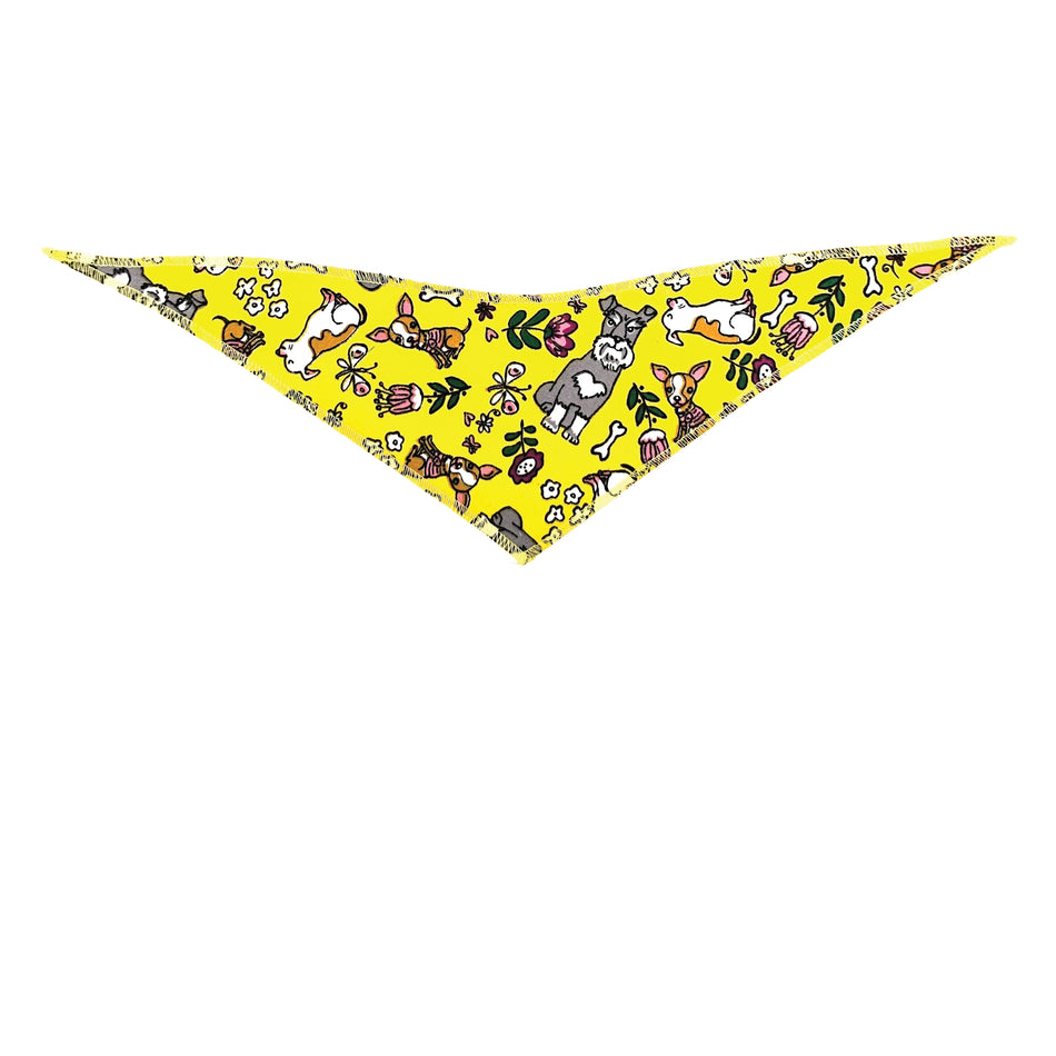 Summer Tie-On Triangle Dog Bandana | Premium V-Neck Pet Bandana for Grooming, Style & Fashion S3094