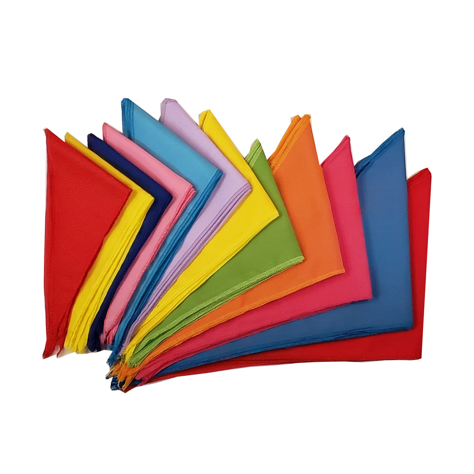 60 Assorted SOLID COLOR Tieback Dog Grooming Bandanas / Groomers Bulk Package PKS13