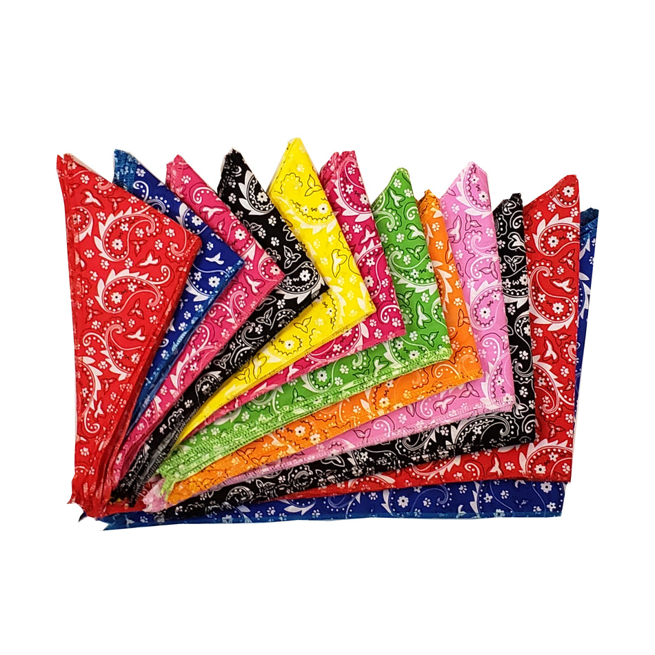 60 Assorted PAISLEY Tieback Dog Grooming Bandanas / Groomers Bulk Package PKS2