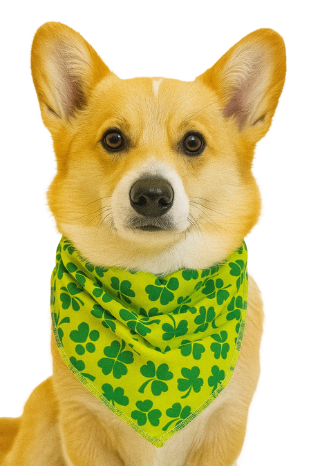 PKS8 60 Assorted ST.PATRICK'S DAY Tieback Dog Grooming Bandanas / Groomers Bulk Package