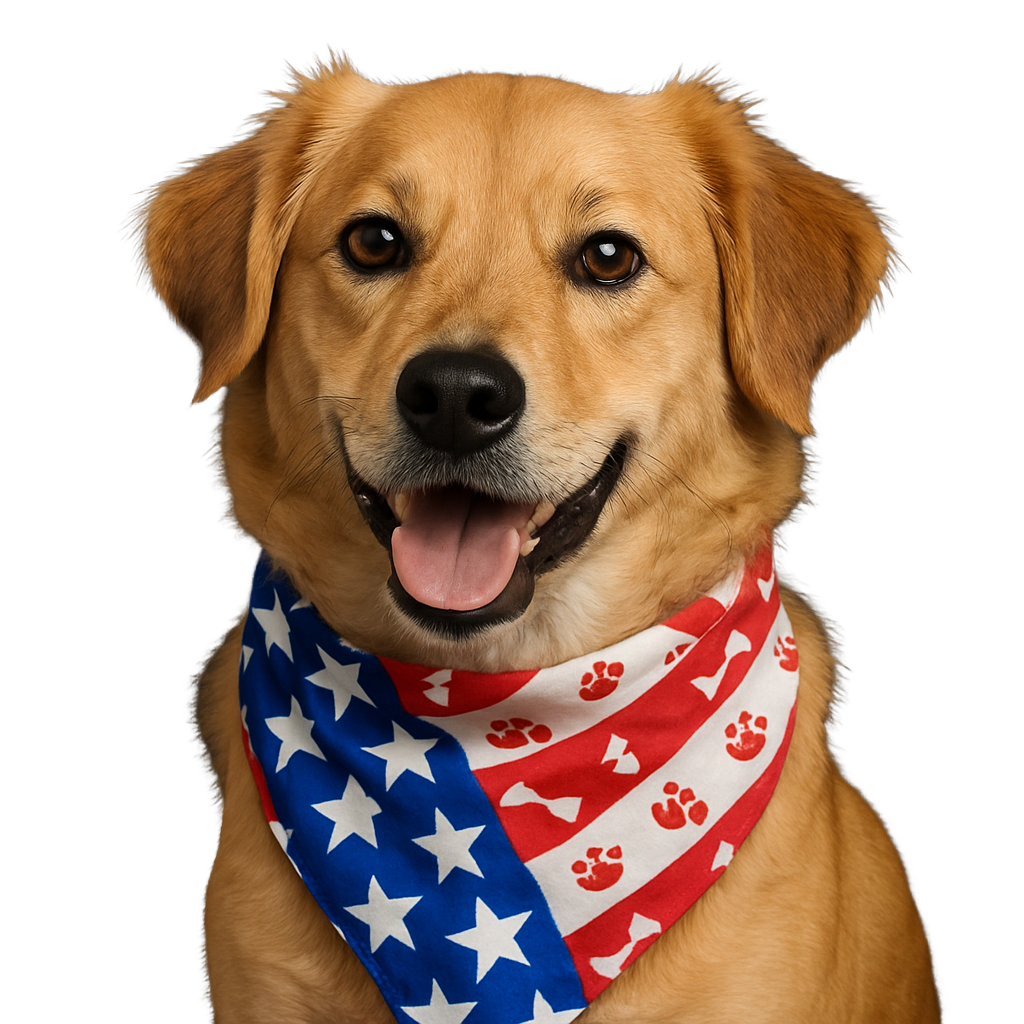 PKS5 60 Assorted PATRIOTIC Tieback Dog Grooming Bandanas / Groomers Bulk Package