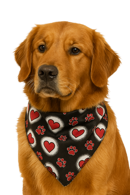 PKS7 60 Assorted VALENTINE'S DAY Tieback Dog Grooming Bandanas / Groomers Bulk Package