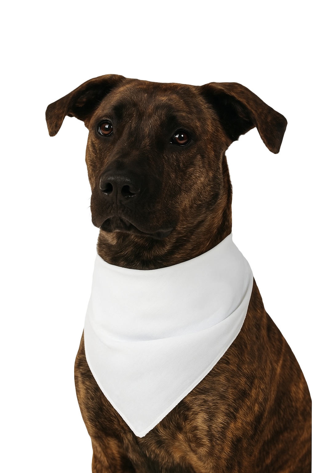 S3501 White Soft Spun Polyester Bandana