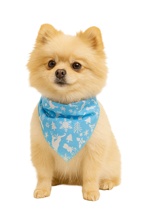 PKS6 60 Assorted CHRISTMAS WINTER Tieback Dog Grooming Bandanas / Groomers Bulk Package