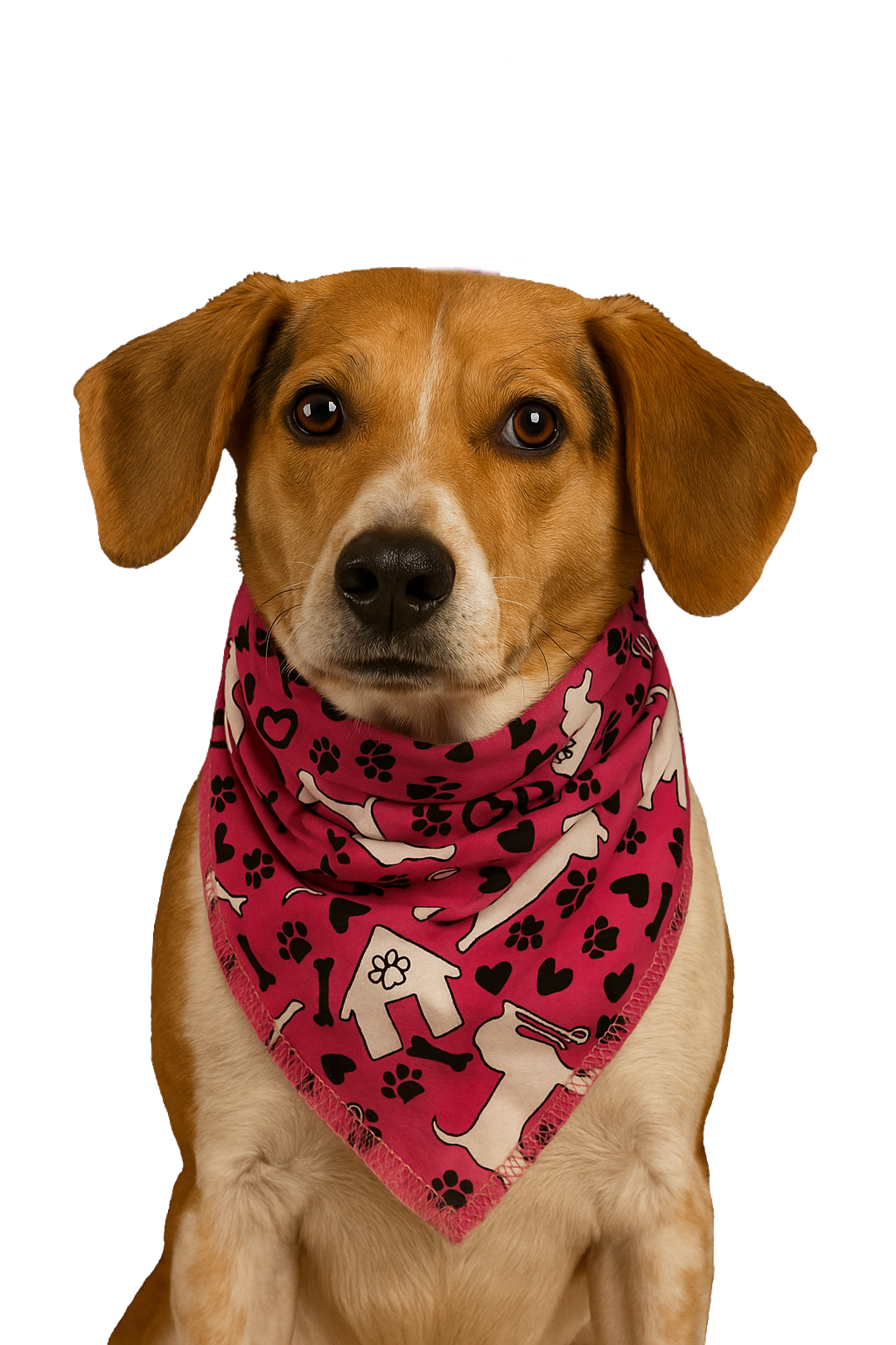 PKS4 60 Assorted DOGGIE Tieback Dog Grooming Bandanas / Groomers Bulk Package