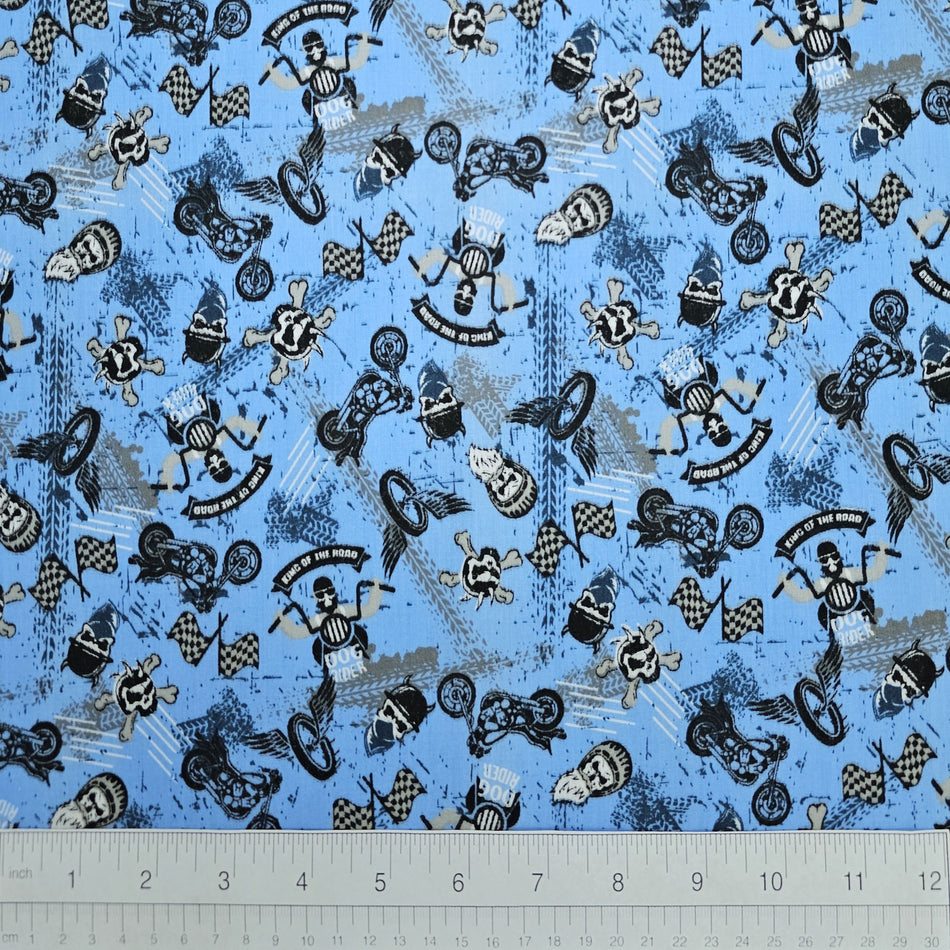 Doggie Dog Bandana Fabric by the Yard | Poly Cotton Blend Craft Fabric for Sewing, Quilting & Grooming Bandanas | Pre-Cut Available F7103