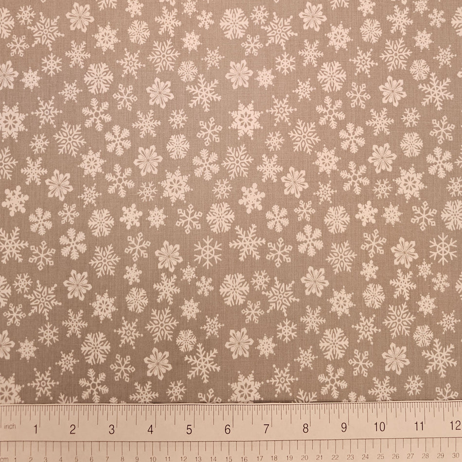Christmas / Winter Dog Bandana Fabric by the Yard | Poly Cotton Blend Craft Fabric for Sewing, Quilting & Grooming Bandanas | Pre-Cut Available F7167