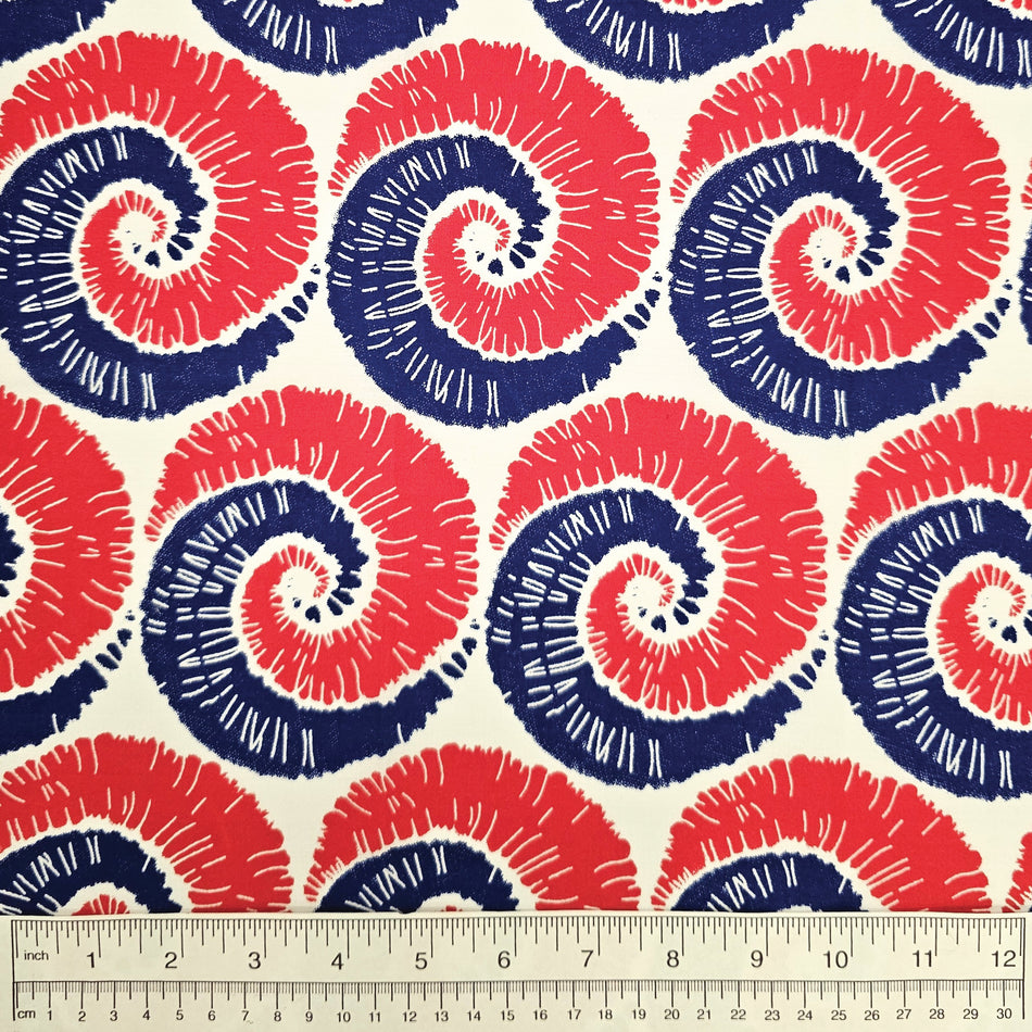 Patriotic Flag Dog Bandana Fabric by the Yard | Poly Cotton Blend Craft Fabric for Sewing, Quilting & Grooming Bandanas | Pre-Cut Available F7016