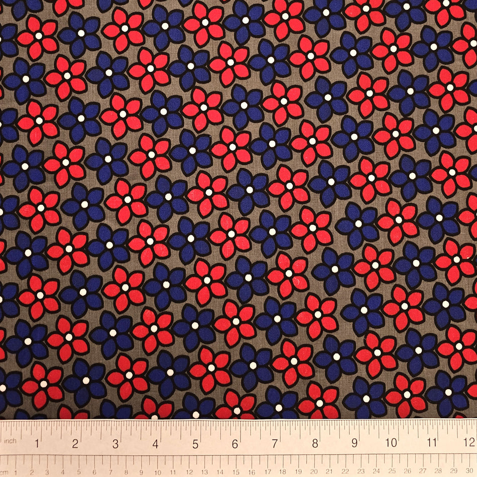 Casual Dog Bandana Fabric by the Yard | Poly Cotton Blend Craft Fabric for Sewing, Quilting & Grooming Bandanas | Pre-Cut Available F7185