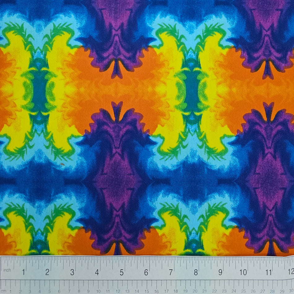 Casual Dog Bandana Fabric by the Yard | Poly Cotton Blend Craft Fabric for Sewing, Quilting & Grooming Bandanas | Pre-Cut Available F7233
