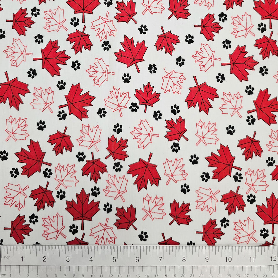 Casual Dog Bandana Fabric by the Yard | Poly Cotton Blend Craft Fabric for Sewing, Quilting & Grooming Bandanas | Pre-Cut Available F7235