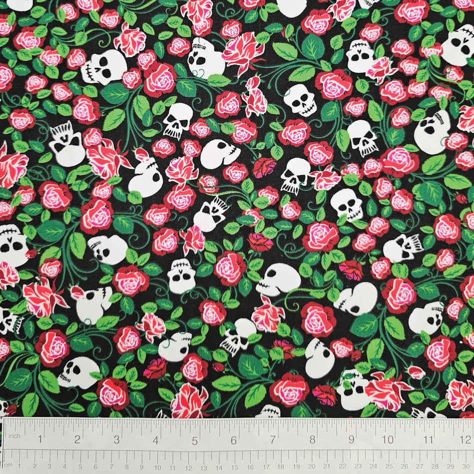 Casual Dog Bandana Fabric by the Yard | Poly Cotton Blend Craft Fabric for Sewing, Quilting & Grooming Bandanas | Pre-Cut Available F7024