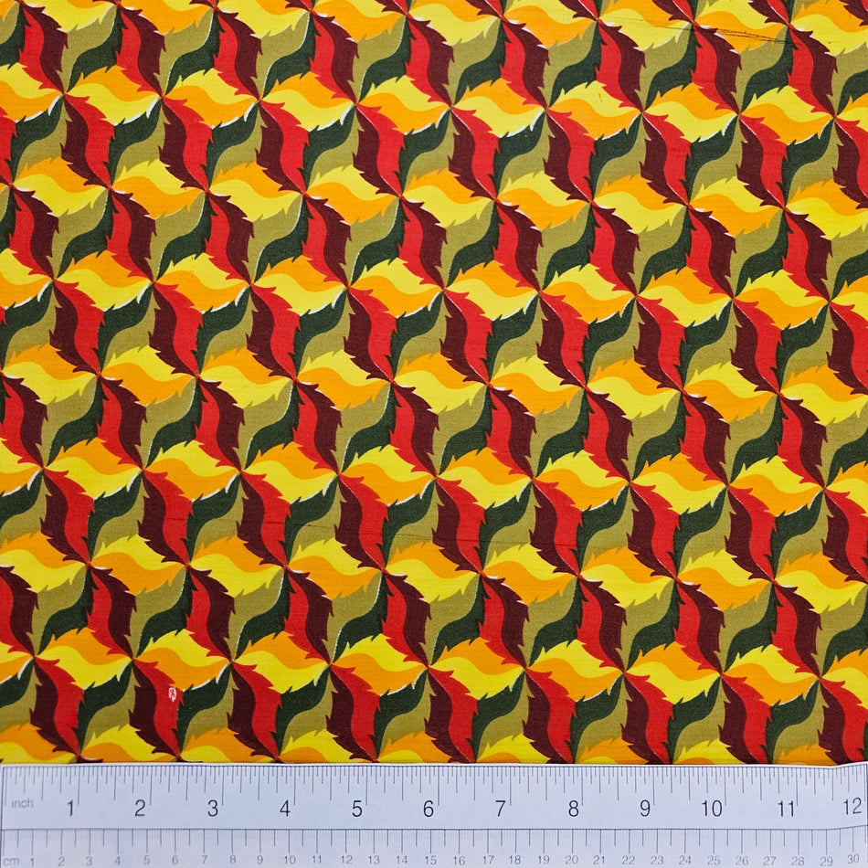 Fall / Thanksgiving Dog Bandana Fabric by the Yard | Poly Cotton Blend Craft Fabric for Sewing, Quilting & Grooming Bandanas | Pre-Cut Available F7248