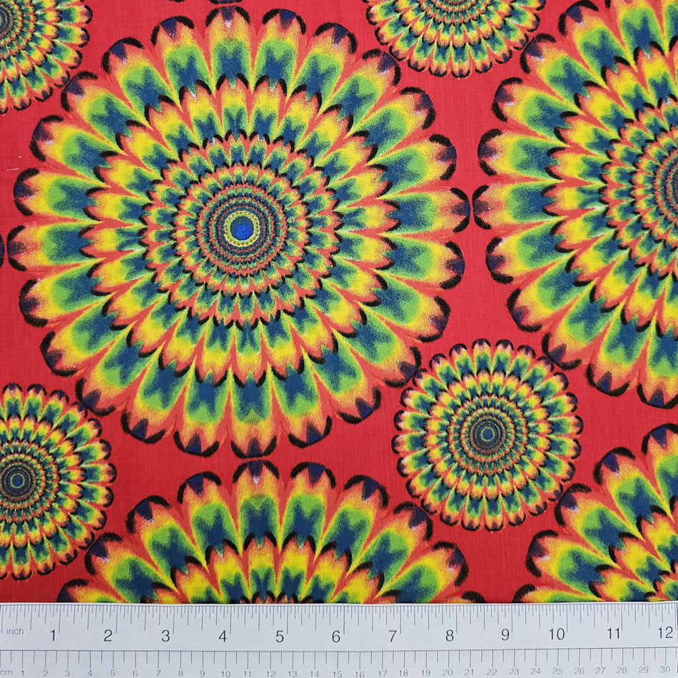 Casual Dog Bandana Fabric by the Yard | Poly Cotton Blend Craft Fabric for Sewing, Quilting & Grooming Bandanas | Pre-Cut Available F7043