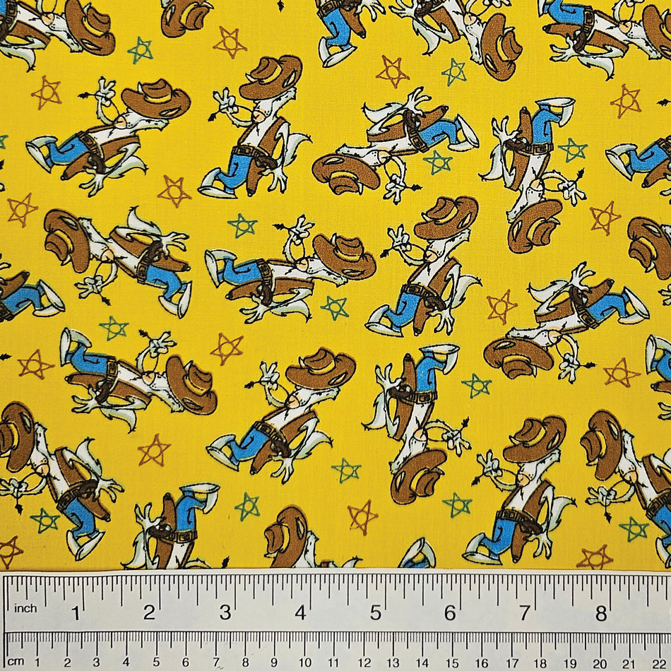 Doggie Dog Bandana Fabric by the Yard | Poly Cotton Blend Craft Fabric for Sewing, Quilting & Grooming Bandanas | Pre-Cut Available FA7081