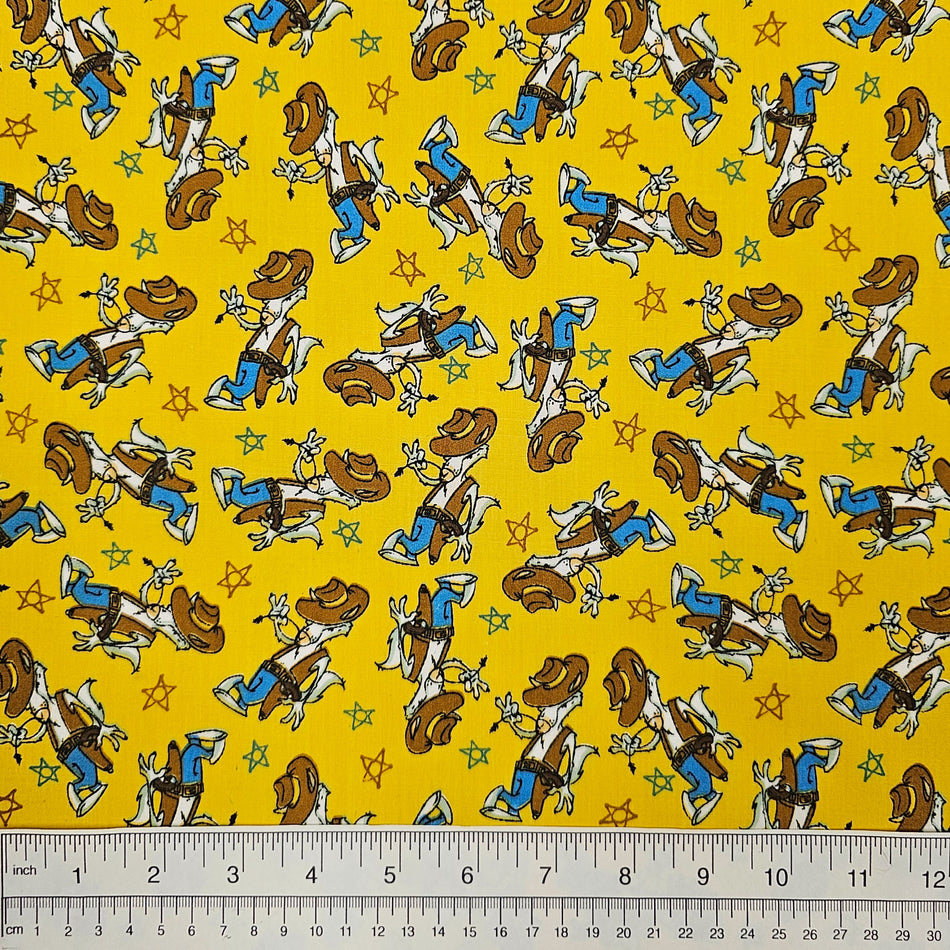 Doggies Dog Bandana Fabric by the Yard | Poly Cotton Blend Craft Fabric for Sewing, Quilting & Grooming Bandanas | Pre-Cut Available FA7080