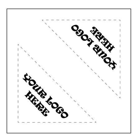 SQ3505 Full Color Logo Print, Square Bandana
