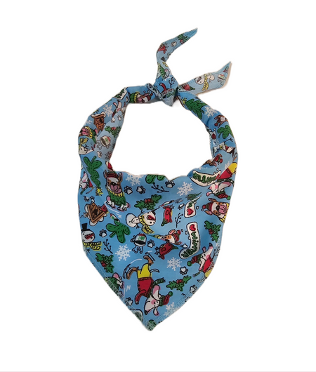 S3058 Winter Holiday Doggie Bandana
